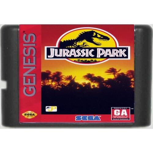 Jurassic Park 16 bit MD Game Card For Sega Mega Drive For Genesis