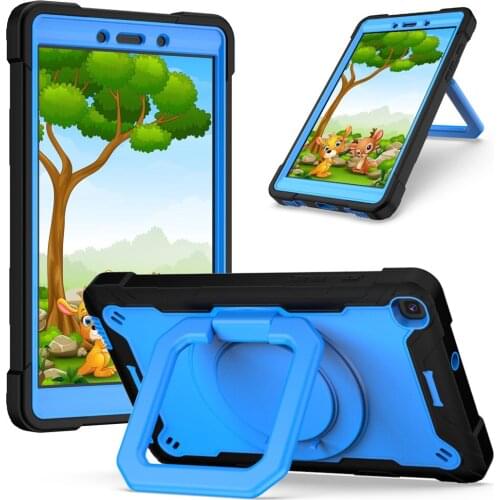 High Duty Coque For Samsung Galaxy Tab A 8.0 2019 T295 T290 T297 Shockproof 360 Stand Holder Tablet Case + PenFilm