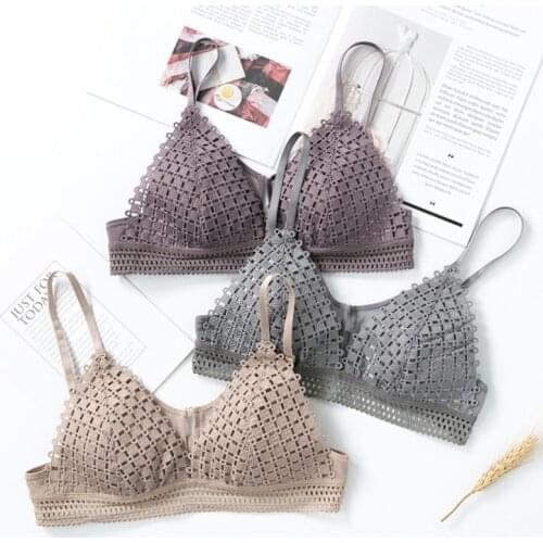 French Style Women Lace Bra Underwear Bra Lingerie Push Up Bra Sexy Underwear Bralette Seamless Soft Bras Women Bra Set W1