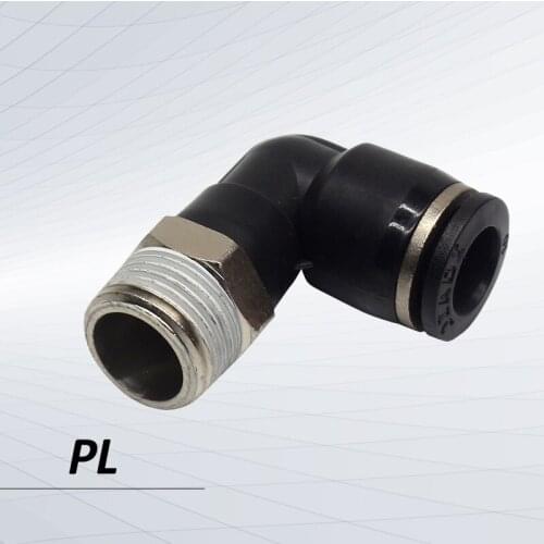 10pcs PL4-M5 PL6-01 PL8-03 PL10-04 PL pneumatic elbow Air Hose Connector Air Fittings