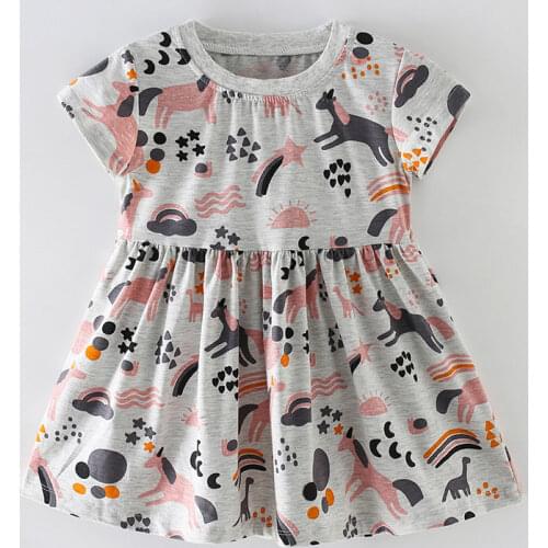 100% Cotton Baby Girl Clothes 2021 Bebe Girls Dresses Casual Kids Doll Princess Dress Long Sleeve Flower Girls Clothing Tops Tee