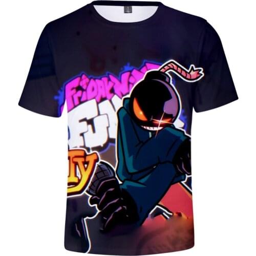 2021 Kawaii Friday Night Funkin 3D T-Shirts Preppy Style Men/Women Pullovers O-neck Streetswear T Shirt Hip Hop Summer Clothing