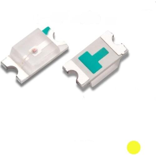 3000pcs 1206 yellow 3216 smd led 20mA 1.9-2.1v 588-590nm super bright light beads lamps PLCC-2 3.2*1.6mm wholesale