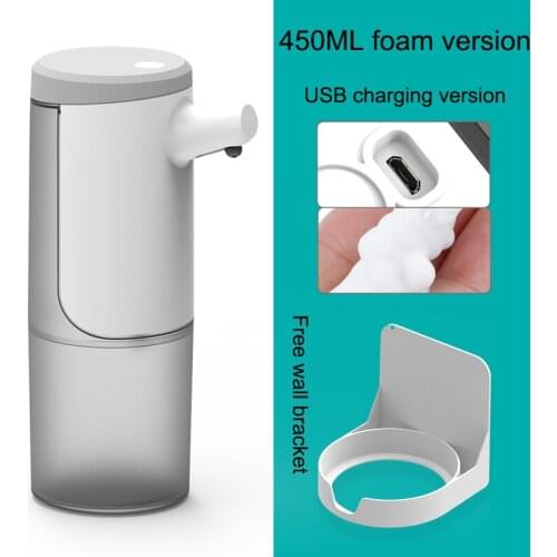 Automatic Touchless Soap Dispenser 450ML Foaming Soap Dispenser Hands-Free USB Charging Electric Soap Dispenser