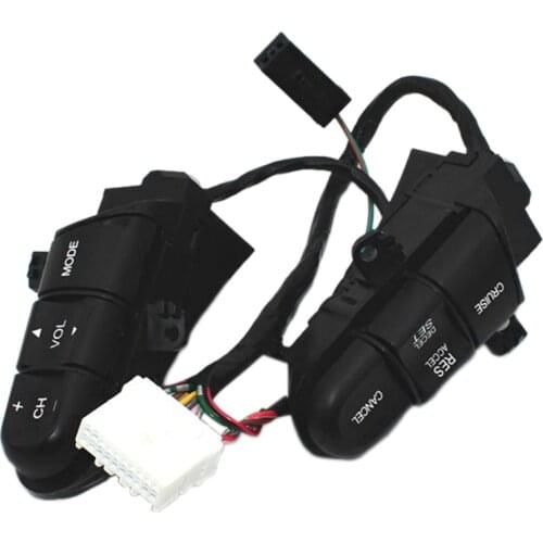 Car Multi-Function Steering Wheel Switch Button Cruise Control Button with Orange Backlight for Honda Civic 2006-2011