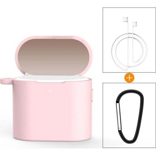 Wireless Headset Silicone Anti-Drop Dustproof Protective Cover Earphone Anti-Lost Rope Portable Carabiner Set For Xiaomi Air 2