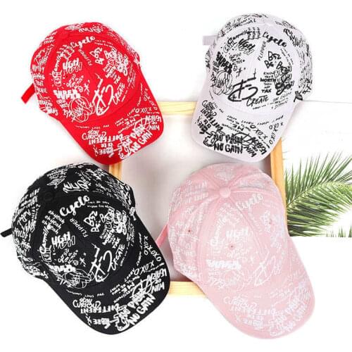Graffiti Baseball Hat Men Women Casual Cartoon Outdoor Snapback Sun Caps Fashion Long Belt Cap Hot Sale Dropshipping