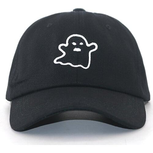 Cartoon Ghost baseball cap embroidery fashion dad hat 100% cotton adjustable pre black hip hop snapback hats unisex