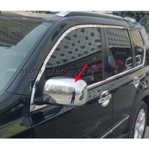 ABS Chrome Rearview Side Door Mirrors Cover Trim FOR Nissan Rogue X-Trail X Trail 2008 2009 2010 2011 2012