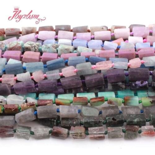 6x8-8x12mm Column Shape Agate Charoite Amazointe Natural Stone Beads For DIY Necklace Bracelet Earring Jewelry Making Strand 15"