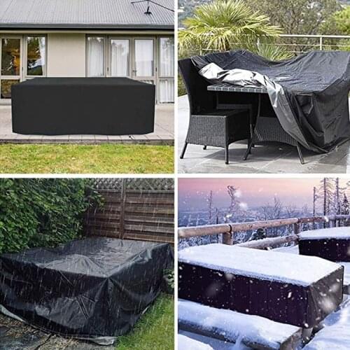 Oxford Cloth Furniture Dustproof Cover For Rattan Table Sofa Waterproof Rain-proof Furniture Cover Garden Outdoor Patio