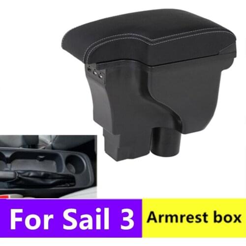 For Chevrolet Sail 3 Armrest Central Store Content Storage Box 2015-2018 2016 2017