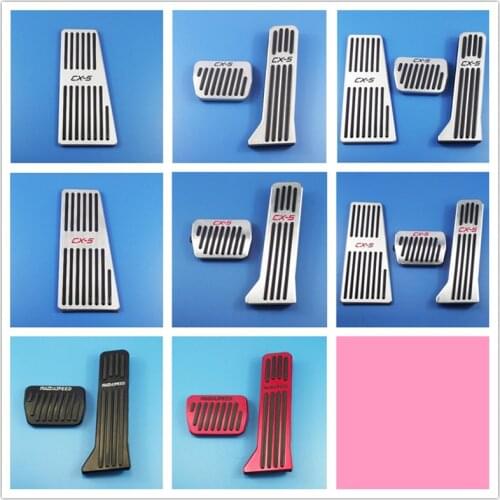 For Mazda CX-5 CX5 2017 2018 car styling Fuel Brake Foot Rest pedals Plate Non slip Accelerator brake pedal Pads cover