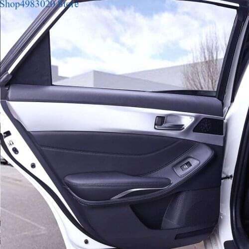 For Toyota Avalon XX50 2019 Interior Inner Door Handle Bowl Strips Trims Frame Panel Cover Carbon Fibre Car-Styling Accessories