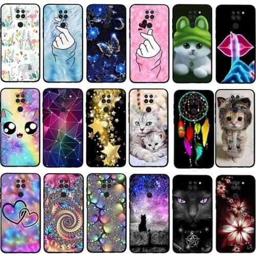 For Xiaomi Redmi 10X 4G Case 6.53" Fashion Painted Soft TPU Silicone Back Cover for Xiomi Redmi Note 9 Phone Bags Cases Fundas
