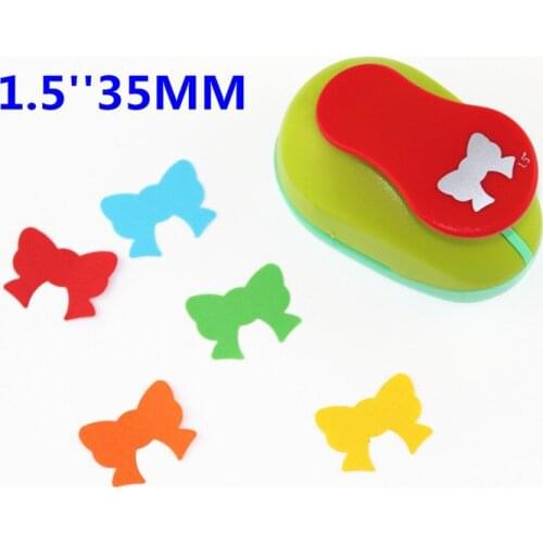 Bow 1.5'' (37mm) scrapbooking punches hole punch scrapbook paper cutter child craft tool Embosser kid toy S2936-5