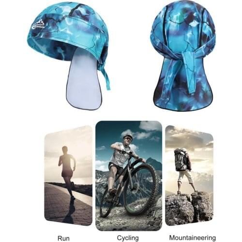 Breathable Summer Cooling Cycling Skull Hat UV Protection Breathable Quick-drying Caps Sun Protecting Neck Hat
