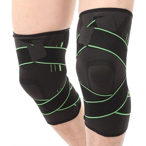 1pc Elastic Nylon Sports Compression Pad Sleeve Pressurized Fitness Running Cycling Bandage Knee Support Braces