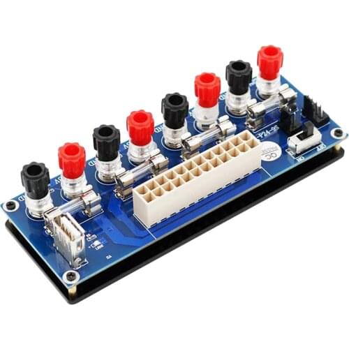 Electric Circuit 20/24Pins Atx Benchtop Computer Power Supply 24 Pin Atx Breakout Board Module Dc Plug Connector With Usb 5V Por