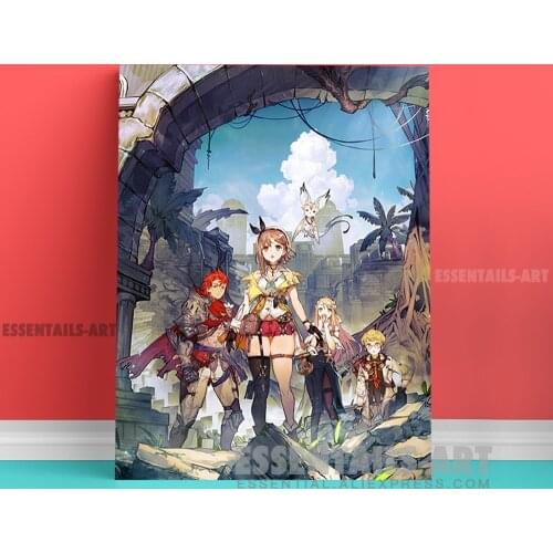 Atelier Ryza 2 design Canvas Wall Art Painting Decor Pictures Bedroom Study studio print Living kid Room Home Decoration Prints