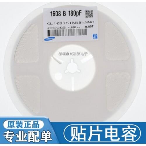 CL10B182KB8NNWC CL10B182KB8NNNC CL10B182KB8NFNC CL10B181KB8NNNC 0603 180pF 1.8nF 50V X7R ±10% Chip capacitors