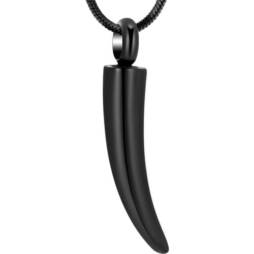 Cremation Jewelry Urn Necklaces for Ashes Italian Horn Urn Pendant Memorial Keepsake Jewelry for Human Men Women