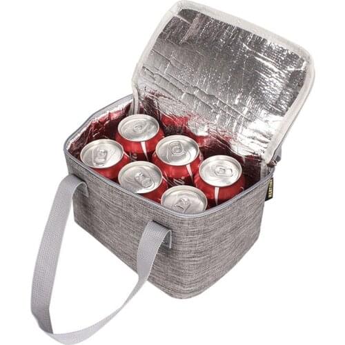 3.8L Childrens Lunch Box Handbags Thermal Insulation Lunch Box Aluminum Ice Cooler Leisure Food Bags for Kids Picnic Tote