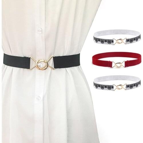 Hot Sale 1Pcs Fashion Womens Belts Waist Band Thin Elastic Waist Belt Dress Apparel Accessories cinturon mujer