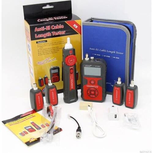 NOYAFA NF-858C Trace Cable Line Locator Portable Wire Tracker Cable Tester Finder Network Cable Testing BNC Measure Cable Length