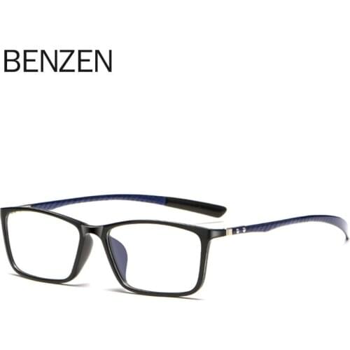 BENZEN Carbon Fiber Square Myopia Glasses Frame Ultralight Optical Eyeglasses Frame Men Male Prescription Eye Glasses 5271