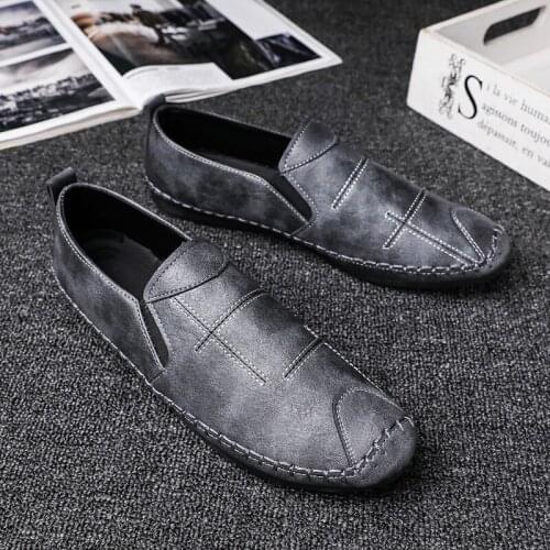New fashion Men Flats Light Breathable Shoes Shallow Casual Shoes Men Loafers Moccasins Man Sneakers Peas Zapatos Driving Shoes