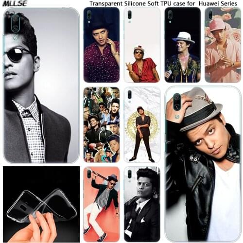 Singer Bruno Mars Soft Silicone Case for Huawei Mate 10 20 Lite Pro Enjoy 8 9E Y6 Pro Y5 2017 Y7 Pro Y9 2019 2018 Fashion Cover