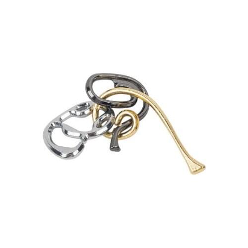 Desk Novelty IQ Metal Brain Teaser Magic Baffling Puzzles Game for Adults Kids