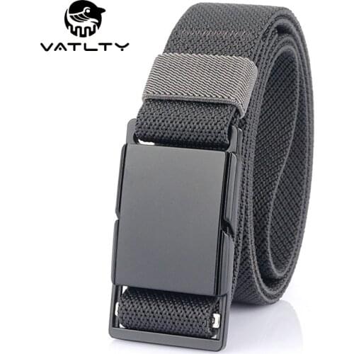 Official Authentic Magnetic Tactical Belt Strong And Soft Nylon Outdoor Work Stretch Belt Rust-Proof Metal Buckle Jeans Belt Men