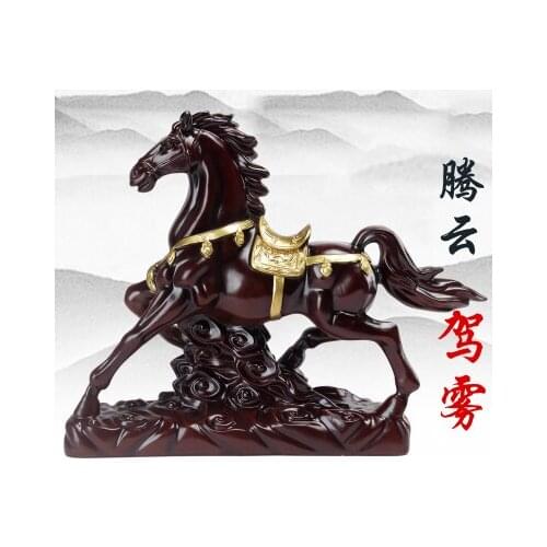 Horse furnishing articles A quick Home decoration House works art Geomantic water living room wine cabinet office crafts statue