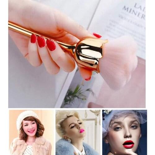 Drop Ship&Wholesale Pro Rose Flower Makeup Brush Foundation Powder Blushes Contour Cosmetic Brush Nov.1