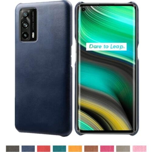 For OPPO Realme X7 Pro Ultra GT Neo Q3i V15 V13 V11 8 5G Funda Luxury Slim Vegan Leather Cover For Oppo Realme C21 C20 Case Capa