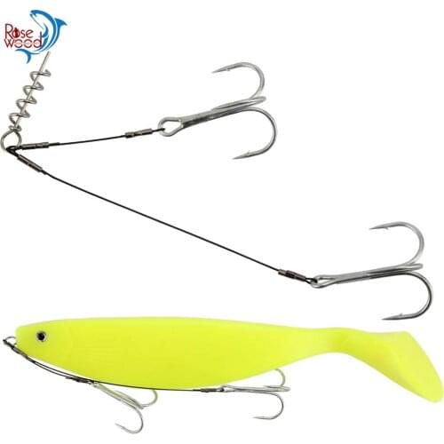 RoseWood 1pcs Sturdy Durable Triple Fishing Hooks Set Combination Multifunctional Fishhook Fishing Tackle For Fishing Lovers