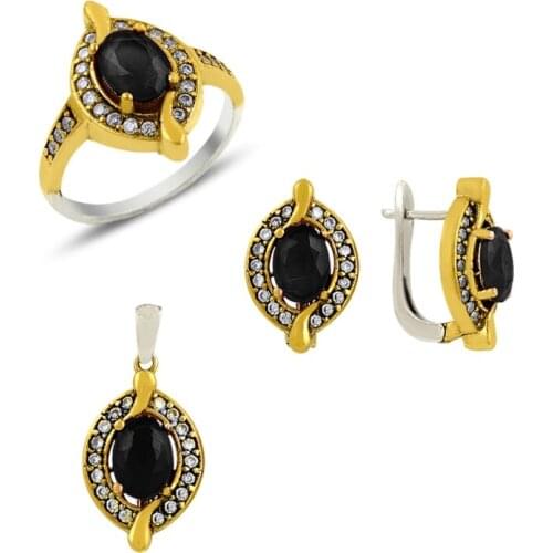 Silver 925 Sterling Authentic Zircon Cubic Zirconia Set