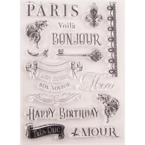 Silicone Clear Stamps CUTTING DIES For Scrapbooking letter STENSICLS DIY PAPER Album Cards MAKING Transparent RUBBER Stamp