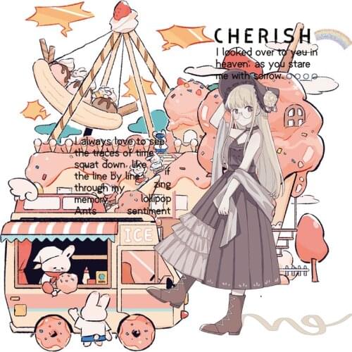 Fairy Girls Amazing Scenery Special Oil Washi Tapes Bullet Journal Masking Tape Adhesive Tape DIY Scrapbooking Washi Sticker