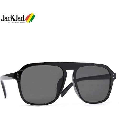 JackJad 2020 Fashion Cool Square Pilot Style Tint Sunglasses Two Dots Men Vintage Brand Design Sun Glasses Oculos De Sol 2177