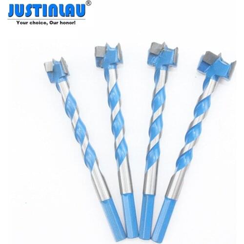 JUSTINLAU Hex Shank Forstner Drill Bits Wood Drilling Hole Saw Cutter Spiral Reaming Self Centering Electric Rotary 16-25mm
