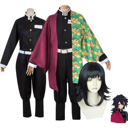 Adult Kids Demon Slayer Tomioka Giyuu Kimetsu no Yaiba Uniform Anime Kimono Cosplay Costume