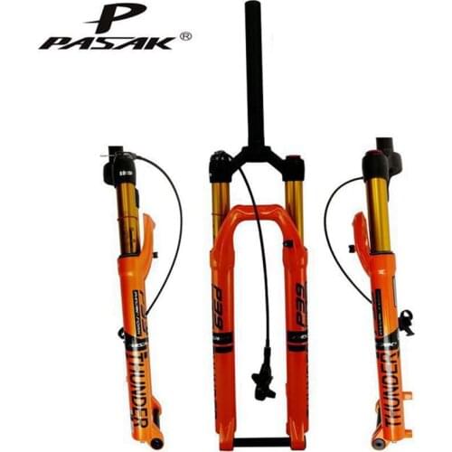 Pasak Mtb Bicycle Air Suspension Fork 29" Thru Axle 15*100mm Rebound Adjustment Shoulder Line Remote Disc Brake Bike Fourchette