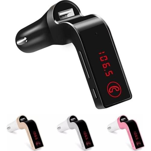 High Quality4-in-1 Hands Free Wireless Bluetooth FM Transmitter G7 + AUX Modulator Car Kit MP3 Player SD USB LCD Car Accessories