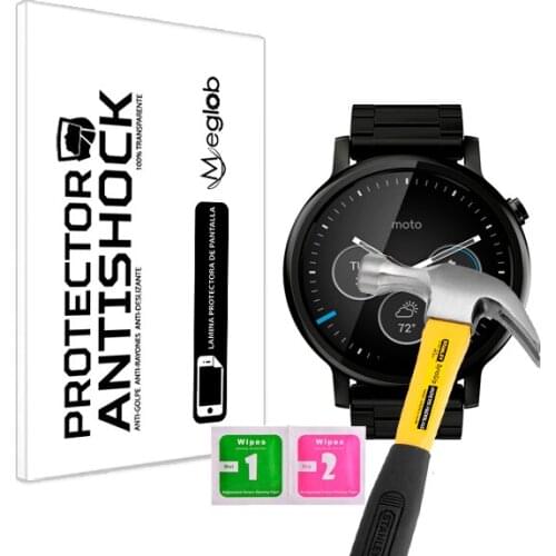 Screen protector Anti-Shock Anti-scratch Anti-Shatter compatible with Motorola Moto 360 46mm (2nd gen)