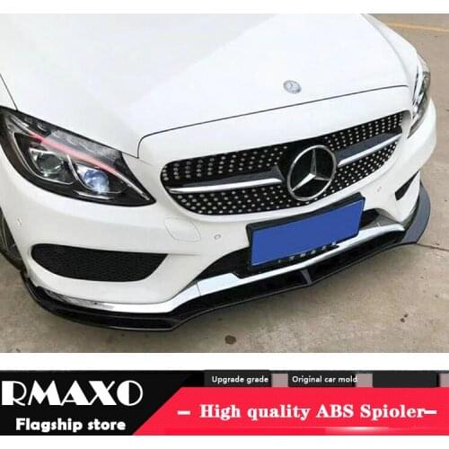 For Benz W117 ABS Rear Bumper Diffuser Protector For 2016-2018 BENZ CLA Body kit bumper rear Front shovel lip rear spoiler
