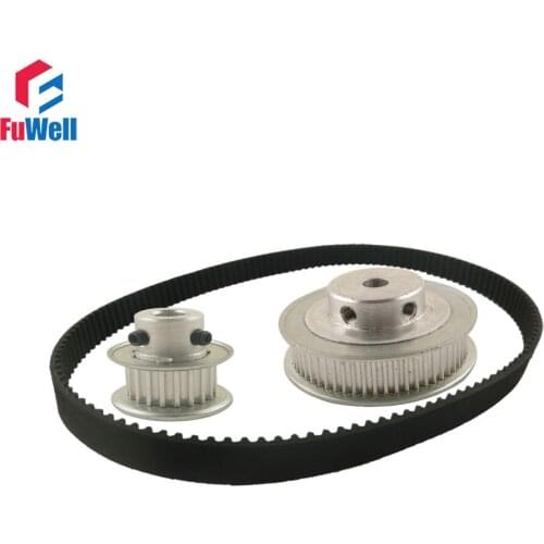 HTD3M 20T:60T 96mm Center Distance Shaft Reduction Timing Pulley Set Ratio 1:3/3:1 Timing Pulley Gear Kit Toothed Pulley