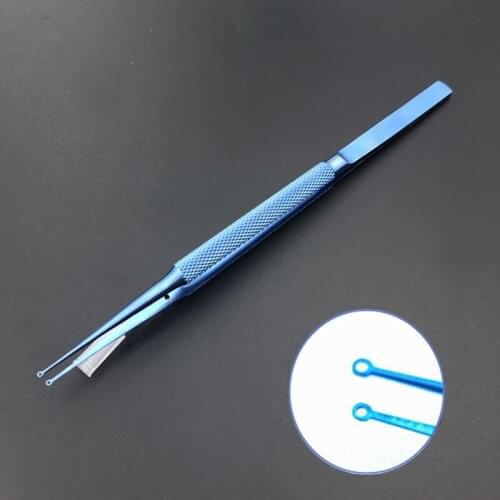 Titanium Scissor 140mm ophthalmic Forceps with 0.5mm Circles Ophthalmic surgery forceps